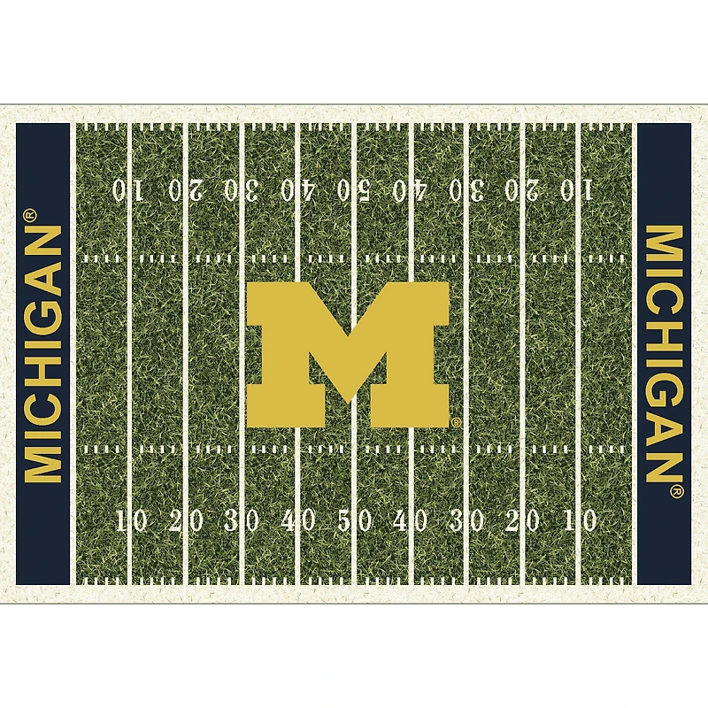 Imperial Michigan Wolverines 7'8'' x 10'9'' Home Field Rug