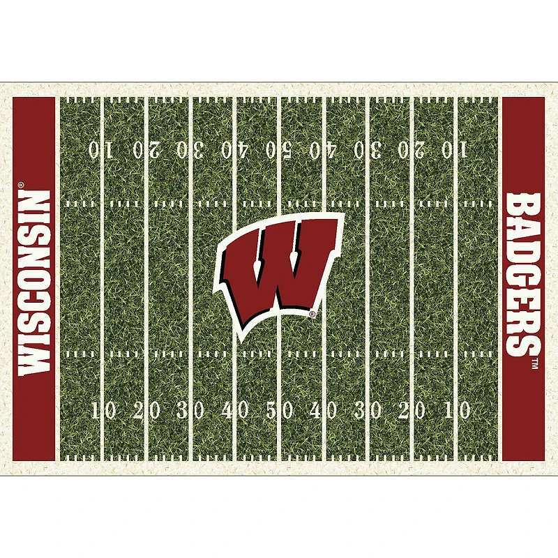 Imperial Wisconsin Badgers 7'8'' x 10'9'' Home Field Rug