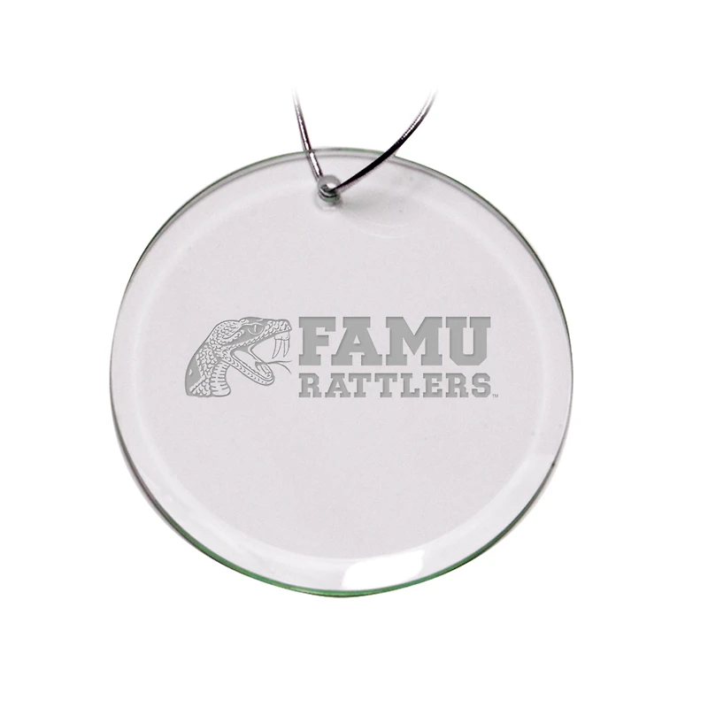 Florida A&M Rattlers 3'' Glass Round Ornament