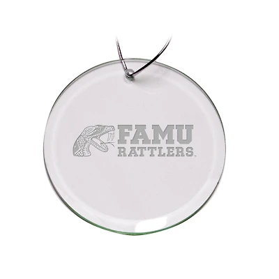 Florida A&M Rattlers 3'' Glass Round Ornament