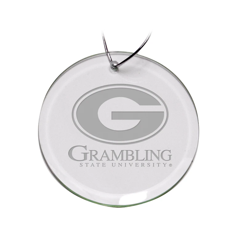 Grambling Tigers 3'' Glass Round Ornament