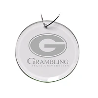 Grambling Tigers 3'' Glass Round Ornament
