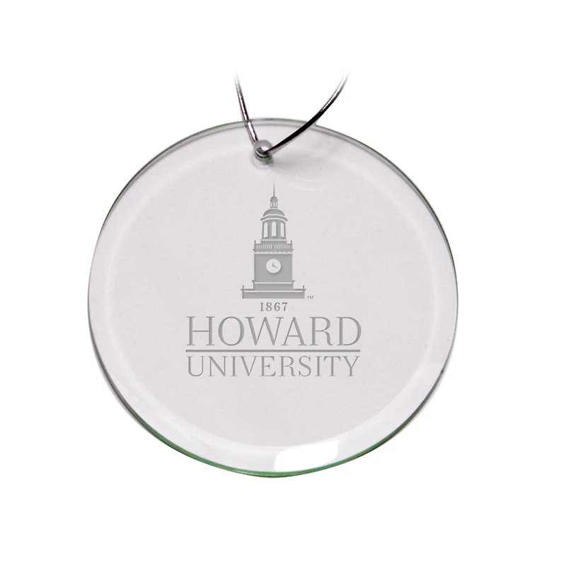 Howard Bison 3'' Glass Round Ornament