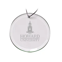 Howard Bison 3'' Glass Round Ornament