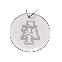 North Carolina A&T Aggies 3'' Glass Round Ornament