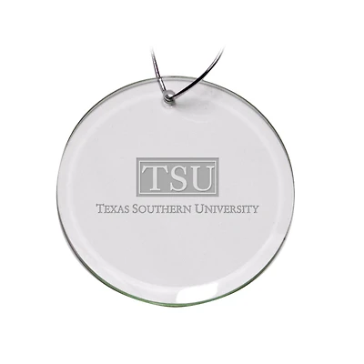 Texas Southern Tigers 3'' Glass Round Ornament