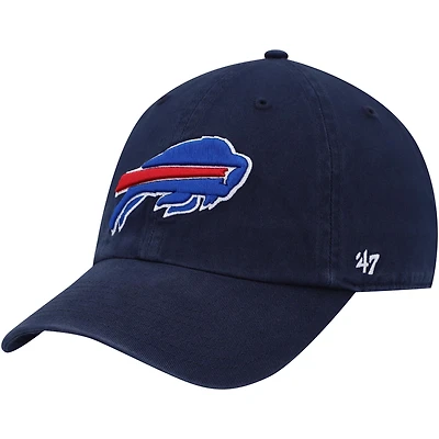 Men's '47 Navy Buffalo Bills Clean Up Alternate Adjustable Hat