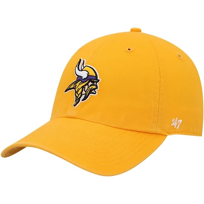 Men's '47 Gold Minnesota Vikings Clean Up Alternate Adjustable Hat