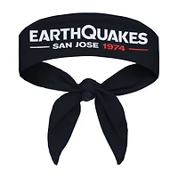 Black San Jose Earthquakes Tie-Back Headband