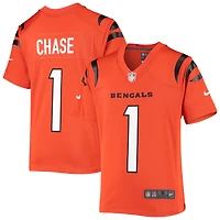 Youth Nike Ja'Marr Chase Orange Cincinnati Bengals Game Jersey