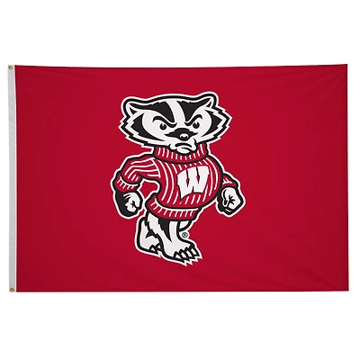 Wisconsin Badgers 5' x 8' Mascot Flag