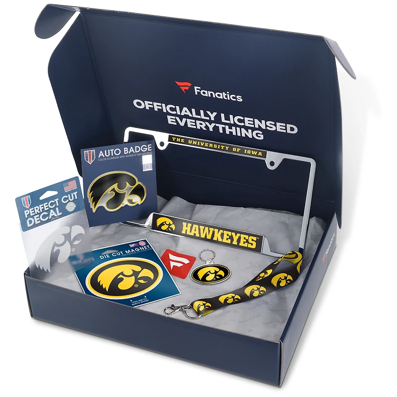 Iowa Hawkeyes Fanatics Pack Automotive-Themed Gift Box - $55+ Value