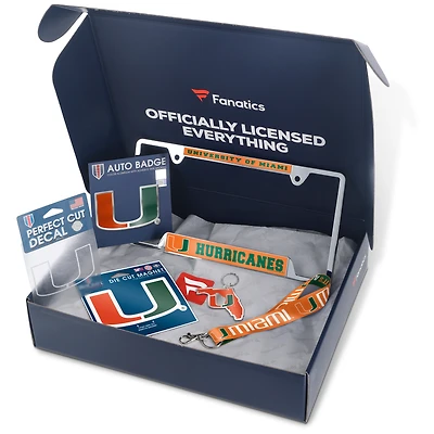Miami Hurricanes Fanatics Pack Automotive-Themed Gift Box - $55+ Value