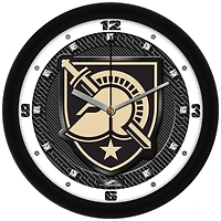 Army Black Knights 11.5'' Suntime Premium Glass Face Carbon Fiber Wall Clock