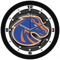 Boise State Broncos 11.5'' Suntime Premium Glass Face Carbon Fiber Wall Clock