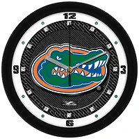 Florida Gators 11.5'' Suntime Premium Glass Face Carbon Fiber Wall Clock