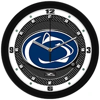 Penn State Nittany Lions 11.5'' Suntime Premium Glass Face Carbon Fiber Wall Clock