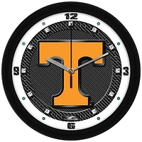 Tennessee Volunteers 11.5'' Suntime Premium Glass Face Carbon Fiber Wall Clock