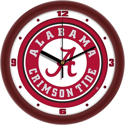 Alabama Crimson Tide 11.5'' Suntime Premium Glass Face Traditional Logo Wall Clock