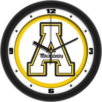 Appalachian State Mountaineers 11.5'' Suntime Premium Glass Face Traditional Logo Wall Clock