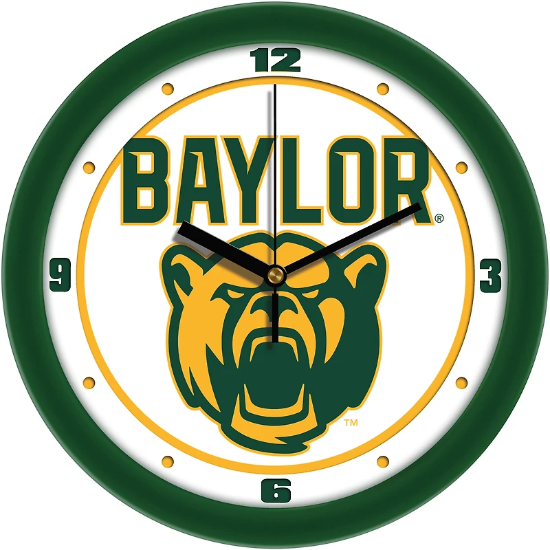 Baylor Bears 11.5'' Suntime Premium Glass Face Traditional Logo Wall Clock