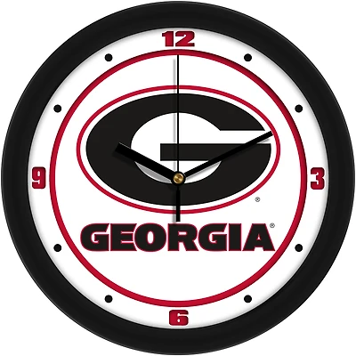 Georgia Bulldogs 11.5'' Suntime Premium Glass Face Traditional Logo Wall Clock