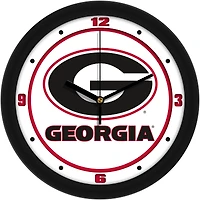Georgia Bulldogs 11.5'' Suntime Premium Glass Face Traditional Logo Wall Clock