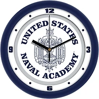 Navy Midshipmen 11.5'' Suntime Premium Glass Face Traditional Logo Wall Clock