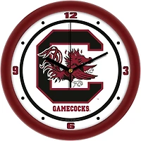 South Carolina Gamecocks 11.5'' Suntime Premium Glass Face Traditional Logo Wall Clock