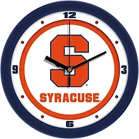Syracuse Orange 11.5'' Suntime Premium Glass Face Traditional Logo Wall Clock