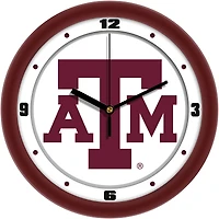 Texas A&M Aggies 11.5'' Suntime Premium Glass Face Traditional Logo Wall Clock