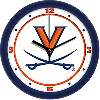 Virginia Cavaliers 11.5'' Suntime Premium Glass Face Traditional Logo Wall Clock