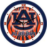 Auburn Tigers 11.5'' Suntime Premium Glass Face Dimension Wall Clock