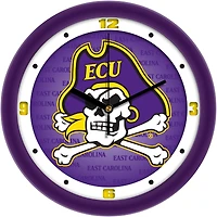 ECU Pirates 11.5'' Suntime Premium Glass Face Dimension Wall Clock