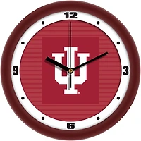 Indiana Hoosiers 11.5'' Suntime Premium Glass Face Dimension Wall Clock