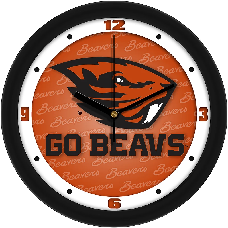 Oregon State Beavers 11.5'' Suntime Premium Glass Face Dimension Wall Clock