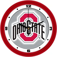 Ohio State Buckeyes 11.5'' Suntime Premium Glass Face Dimension Wall Clock