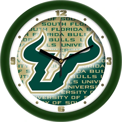 South Florida Bulls 11.5'' Suntime Premium Glass Face Dimension Wall Clock