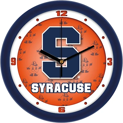 Syracuse Orange 11.5'' Suntime Premium Glass Face Dimension Wall Clock