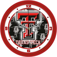 Texas Tech Red Raiders 11.5'' Suntime Premium Glass Face Dimension Wall Clock