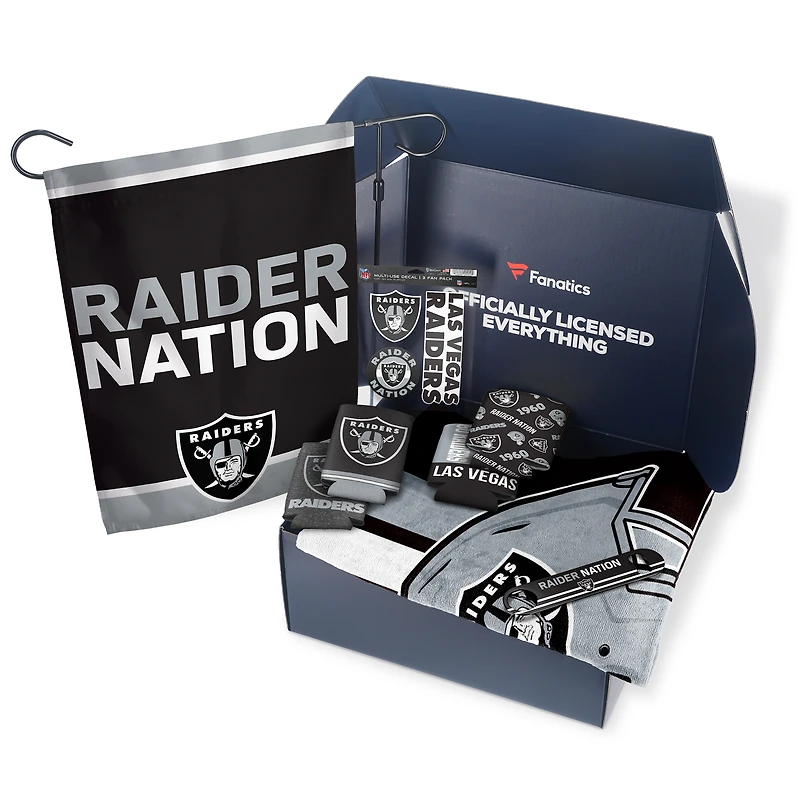 Las Vegas Raiders Fanatics Pack Tailgate Game Day Essentials Gift Box - $80+ Value