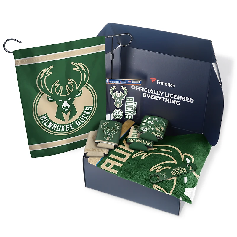 Milwaukee Bucks Fanatics Pack Tailgate Game Day Essentials Gift Box - $80+ Value
