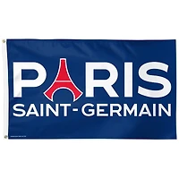 WinCraft Paris Saint-Germain 3' x 5' Single-Sided Wordmark Deluxe Flag