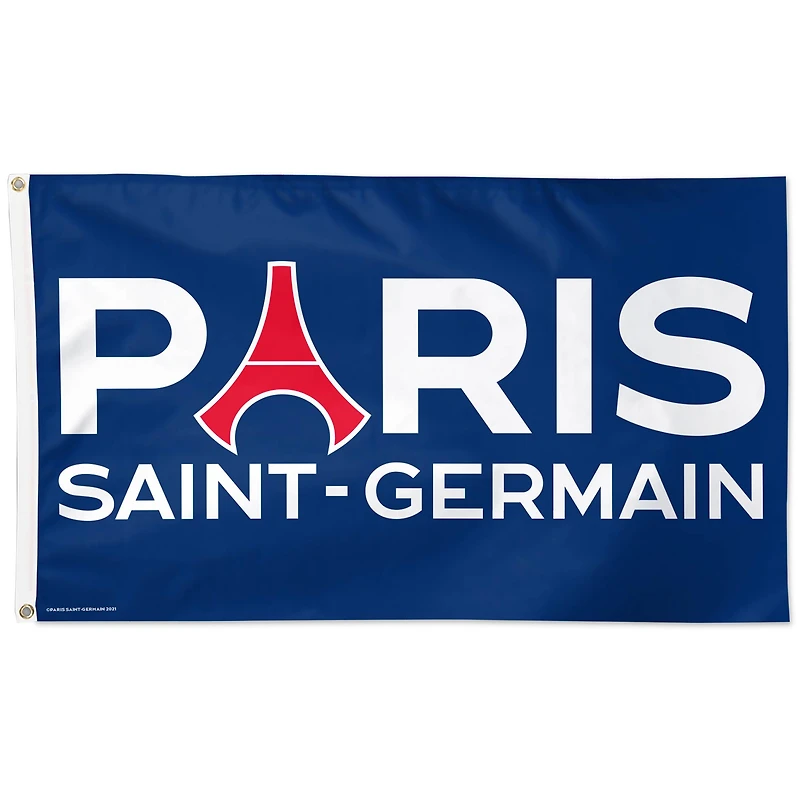 WinCraft Paris Saint-Germain 3' x 5' Single-Sided Wordmark Deluxe Flag