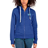 Women's Antigua Royal Hampton Pirates Victory Full-Zip Hoodie