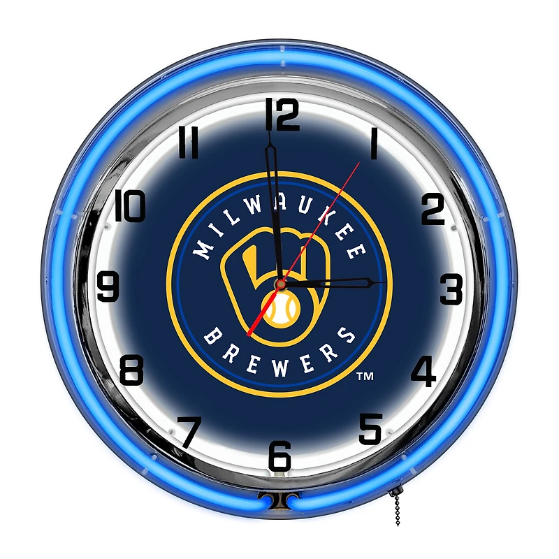 Imperial Milwaukee Brewers 18'' Neon Clock