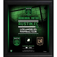 Austin FC Framed 15'' x 17'' Inaugural Match Collage with Piece of Game-Used Ball - Limited Edition of 250