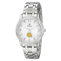 Men's Bulova Silver Albany State Golden Rams Stainless Steel Quartz Watch