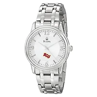 Men's Bulova Silver Bethune-Cookman Wildcats Stainless Steel Quartz Watch
