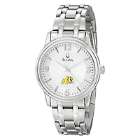 Men's Bulova Silver Bowie State Bulldogs Stainless Steel Quartz Watch